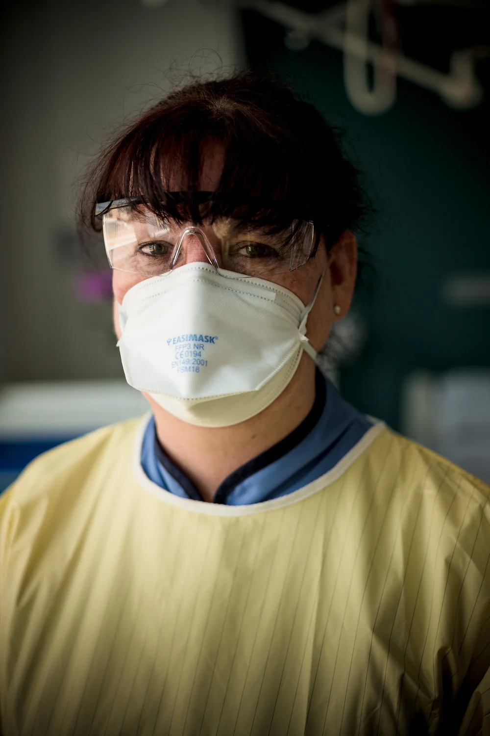 Churchill Fellow Allison Sykes wearing full PPE